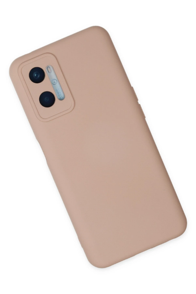 Newface Oppo A96 Kılıf Nano içi Kadife Silikon - Pudra resmi