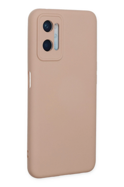 Newface Oppo A96 Kılıf Nano içi Kadife Silikon - Pudra resmi