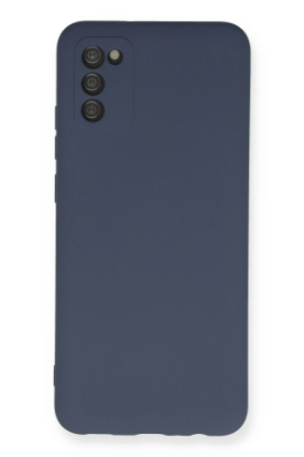 Newface Samsung Galaxy A03S Kılıf Nano içi Kadife Silikon - Gri resmi