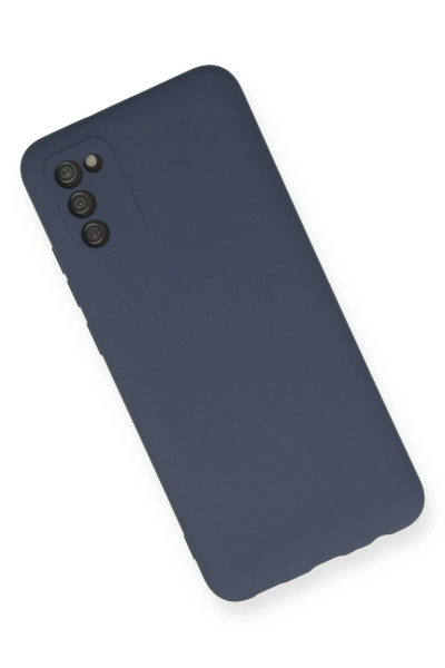 Newface Samsung Galaxy A03S Kılıf Nano içi Kadife Silikon - Gri resmi