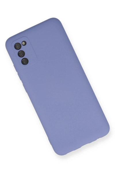 Newface Samsung Galaxy A03S Kılıf Nano içi Kadife Silikon - Lila resmi