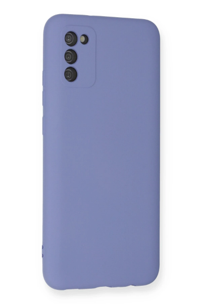 Newface Samsung Galaxy A03S Kılıf Nano içi Kadife Silikon - Lila resmi