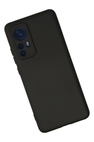 Newface Xiaomi Mi 12 Kılıf Nano içi Kadife Silikon - Siyah resmi