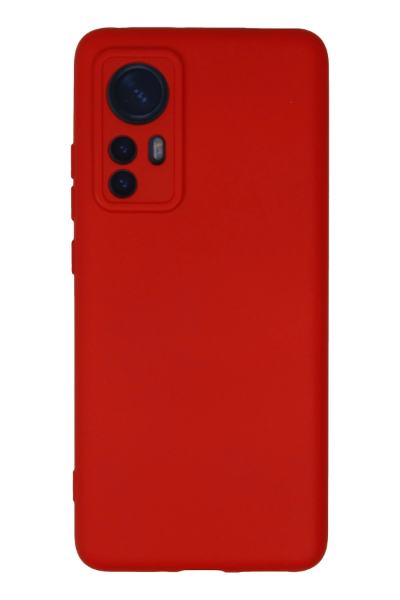 Newface Xiaomi Mi 12 Kılıf Nano içi Kadife Silikon - Kırmızı resmi