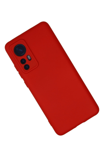 Newface Xiaomi Mi 12 Kılıf Nano içi Kadife Silikon - Kırmızı resmi