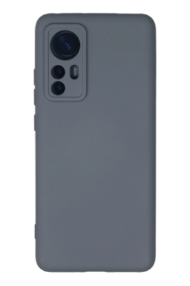 Newface Xiaomi Mi 12 Kılıf Nano içi Kadife Silikon - Gri resmi