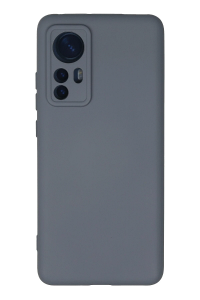 Newface Xiaomi Mi 12 Kılıf Nano içi Kadife Silikon - Gri resmi