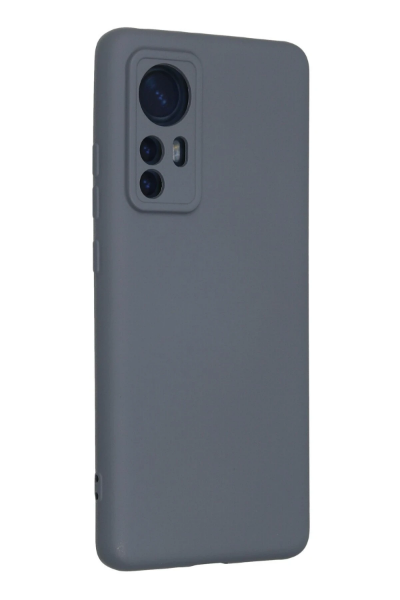 Newface Xiaomi Mi 12 Kılıf Nano içi Kadife Silikon - Gri resmi