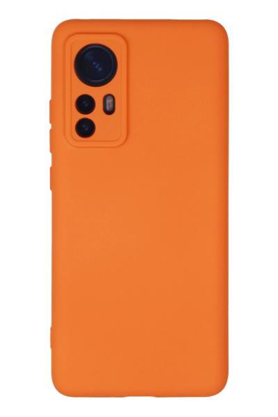 Newface Xiaomi Mi 12 Kılıf Nano içi Kadife Silikon - Turuncu resmi