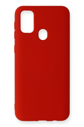 Newface Samsung Galaxy A21S Kılıf Nano içi Kadife Silikon - Kırmızı resmi