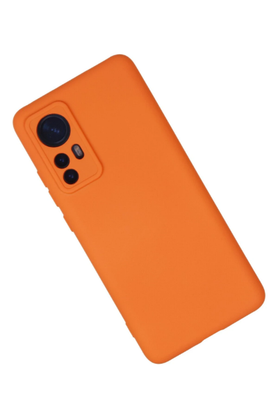 Newface Xiaomi Mi 12 Kılıf Nano içi Kadife Silikon - Turuncu resmi