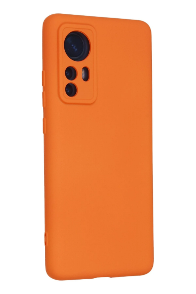 Newface Xiaomi Mi 12 Kılıf Nano içi Kadife Silikon - Turuncu resmi
