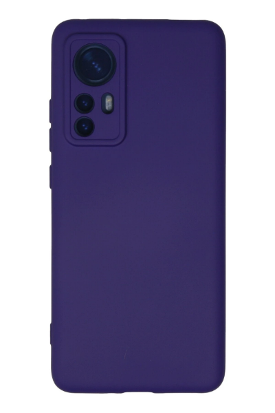Newface Xiaomi Mi 12 Kılıf Nano içi Kadife Silikon - Mor resmi