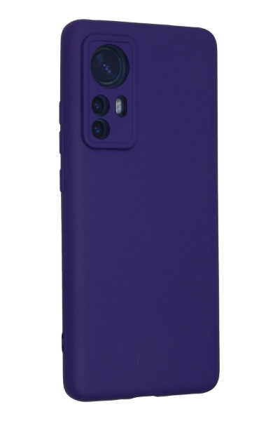 Newface Xiaomi Mi 12 Kılıf Nano içi Kadife Silikon - Mor resmi