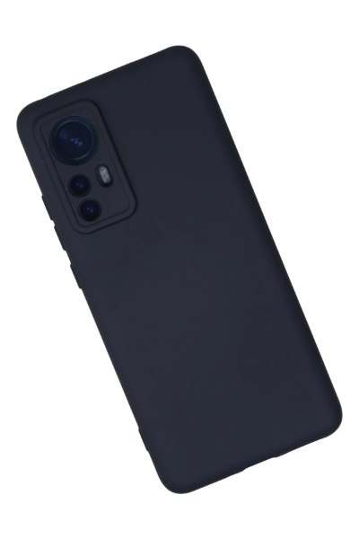Newface Xiaomi Mi 12 Kılıf Nano içi Kadife Silikon - Lacivert resmi