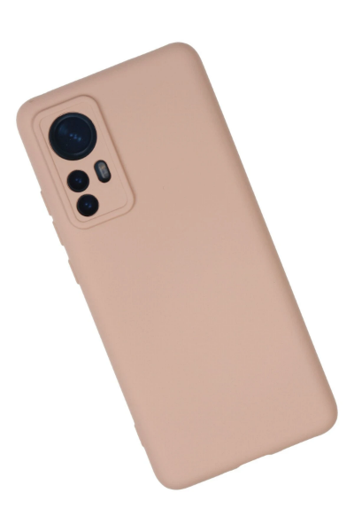 Newface Xiaomi Mi 12 Kılıf Nano içi Kadife Silikon - Pudra resmi