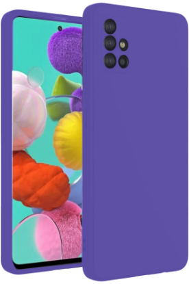 Newface Samsung Galaxy A31 Kılıf Nano içi Kadife Silikon - Mor resmi