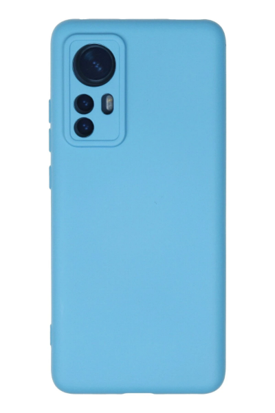Newface Xiaomi Mi 12 Kılıf Nano içi Kadife Silikon - Mavi resmi