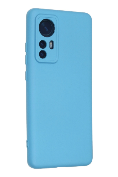 Newface Xiaomi Mi 12 Kılıf Nano içi Kadife Silikon - Mavi resmi