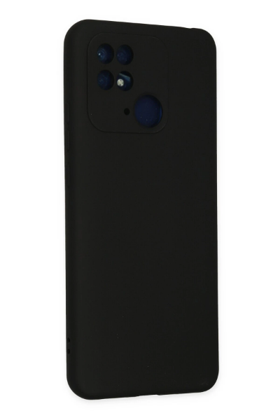 Newface Xiaomi Redmi 10C Kılıf Nano içi Kadife Silikon - Siyah resmi