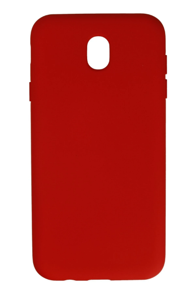 Newface Samsung Galaxy J7 Pro / J730 Kılıf Nano içi Kadife Silikon - Kırmızı resmi