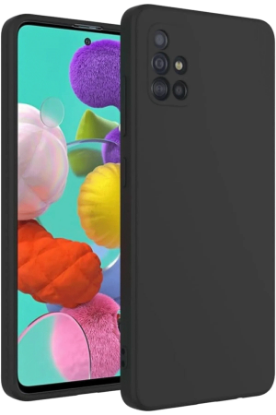 Newface Samsung Galaxy A31 Kılıf Nano içi Kadife Silikon - Siyah resmi