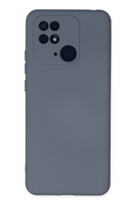 Newface Xiaomi Redmi 10C Kılıf Nano içi Kadife Silikon - Gri resmi