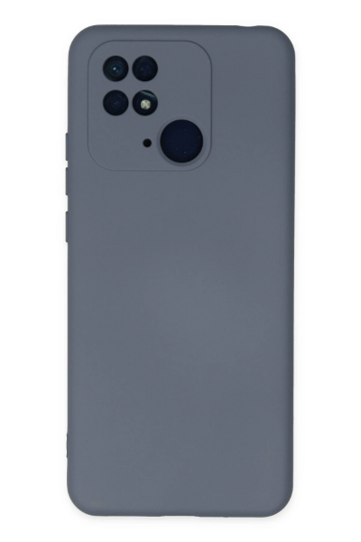 Newface Xiaomi Redmi 10C Kılıf Nano içi Kadife Silikon - Gri resmi