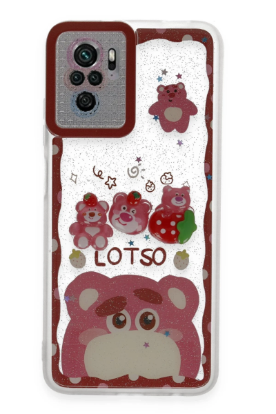 Newface Xiaomi Redmi Note 10 Pro Kılıf Sweet Desenli Silikon Kapak - Pembe resmi