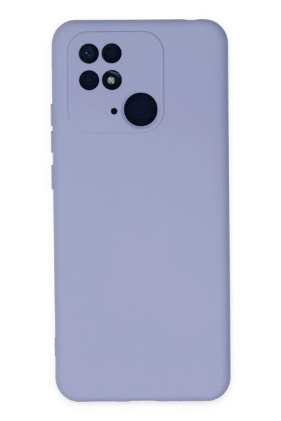 Newface Xiaomi Redmi 10C Kılıf Nano içi Kadife Silikon - Lila resmi