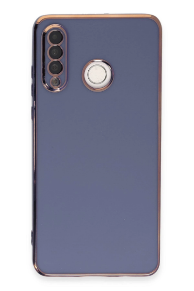 Newface Huawei P30 Lite Kılıf Volet Silikon - Mavi resmi