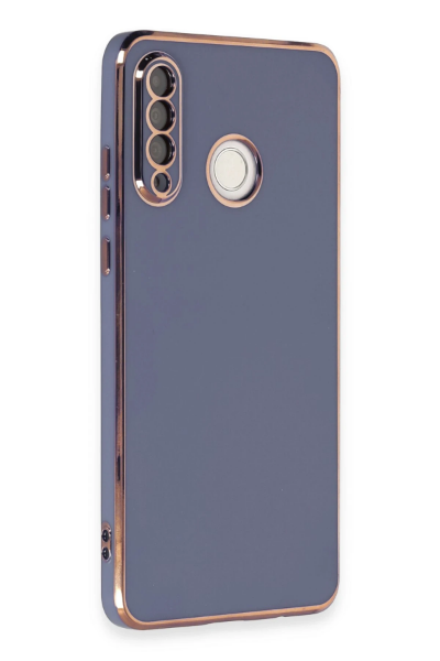 Newface Huawei P30 Lite Kılıf Volet Silikon - Mavi resmi