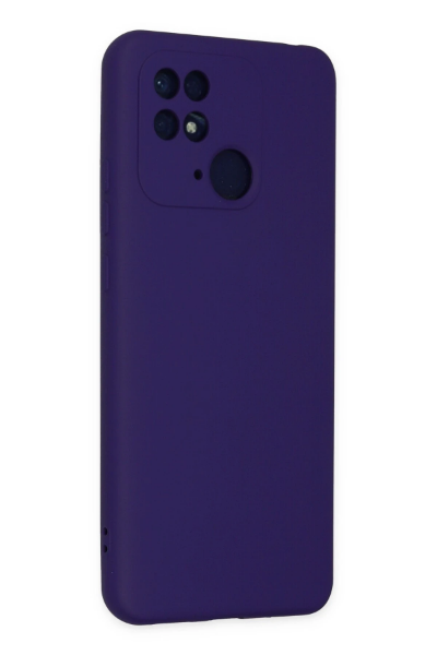 Newface Xiaomi Redmi 10C Kılıf Nano içi Kadife Silikon - Mor resmi