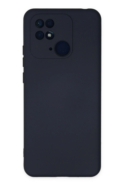 Newface Xiaomi Redmi 10C Kılıf Nano içi Kadife Silikon - Lacivert resmi
