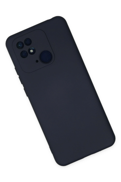 Newface Xiaomi Redmi 10C Kılıf Nano içi Kadife Silikon - Lacivert resmi