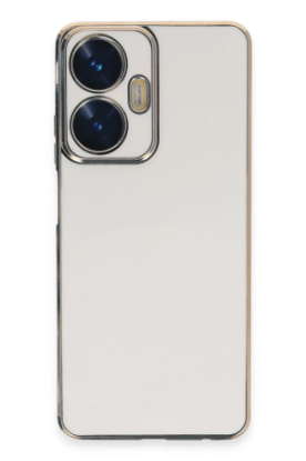 Newface Realme C55 Kılıf Volet Silikon - Beyaz resmi