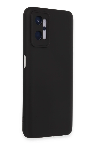 Newface Realme 9i 4G Kılıf Nano içi Kadife Silikon - Siyah resmi