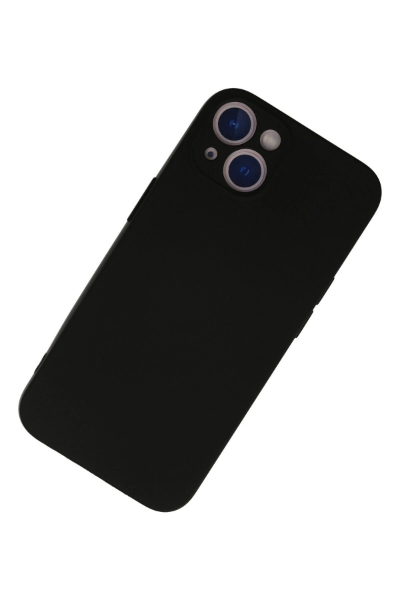 Newface iPhone 13 Mini Kılıf Nano içi Kadife Silikon - Siyah resmi