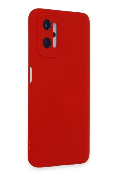 Newface Realme 9i 4G Kılıf Nano içi Kadife Silikon - Kırmızı resmi