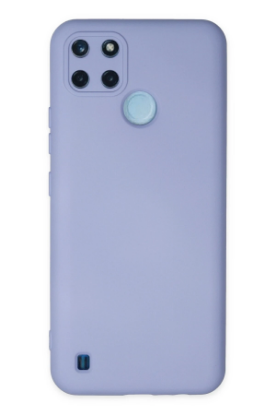 Newface Realme C25Y Kılıf Nano içi Kadife Silikon - Lila resmi