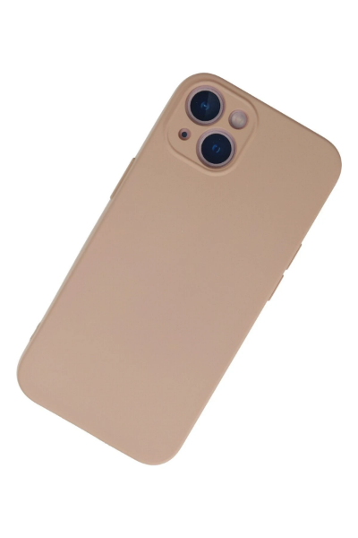 Newface iPhone 13 Mini Kılıf Nano içi Kadife Silikon - Pudra resmi