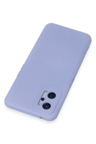 Newface Realme 9i 4G Kılıf Nano içi Kadife Silikon - Lila resmi