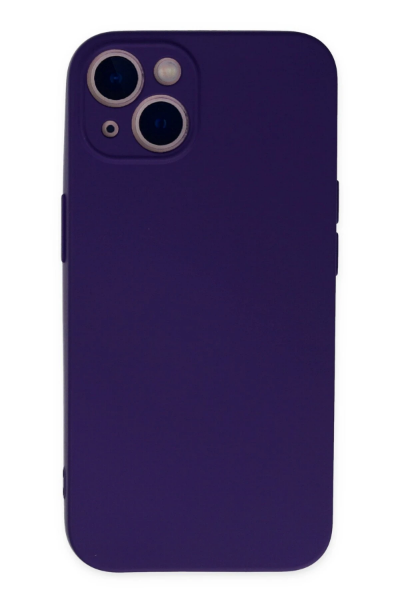 Newface iPhone 13 Mini Kılıf Nano içi Kadife Silikon - Mor resmi