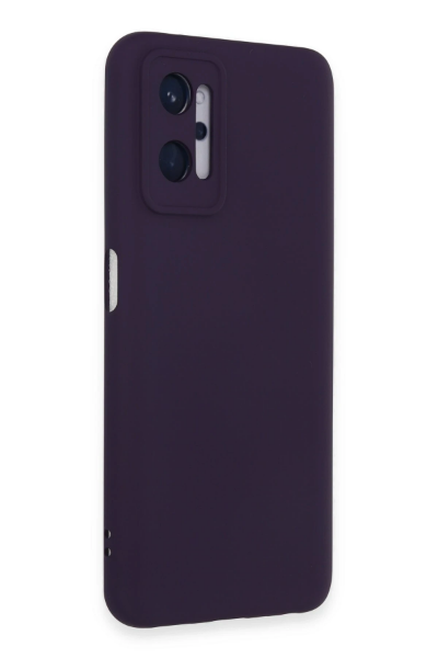 Newface Realme 9i 4G Kılıf Nano içi Kadife Silikon - Mor resmi