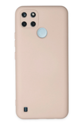 Newface Realme C25Y Kılıf Nano içi Kadife Silikon - Pudra resmi