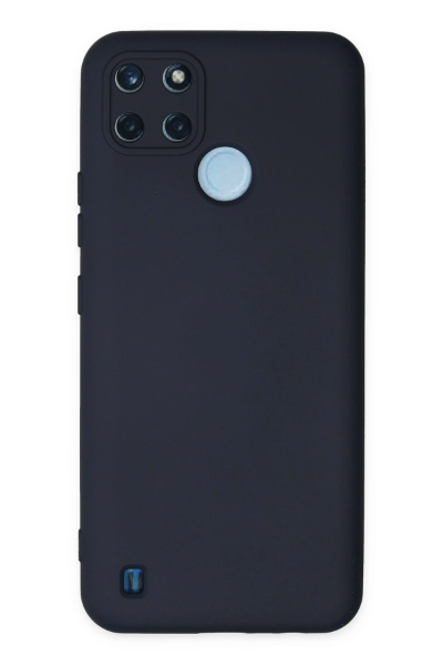 Newface Realme C25Y Kılıf Nano içi Kadife Silikon - Lacivert resmi