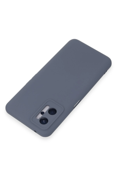 Newface Realme 9i 4G Kılıf Nano içi Kadife Silikon - Gri resmi