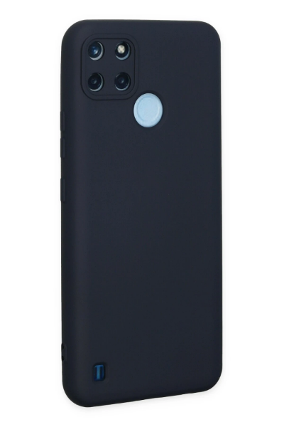 Newface Realme C25Y Kılıf Nano içi Kadife Silikon - Lacivert resmi