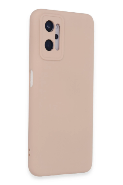 Newface Realme 9i 4G Kılıf Nano içi Kadife Silikon - Pudra resmi