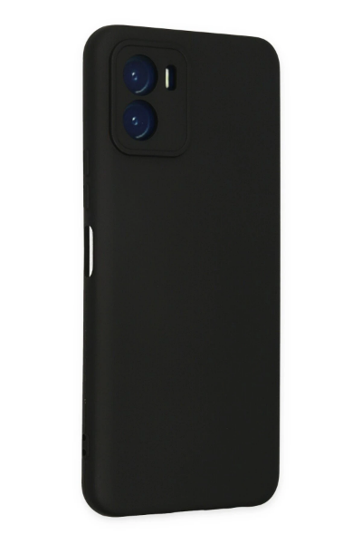 Newface Vivo Y15S Kılıf Nano içi Kadife Silikon - Siyah resmi